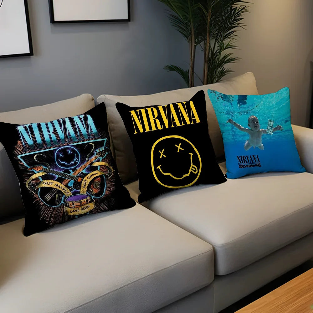 Nirvana pillow cover