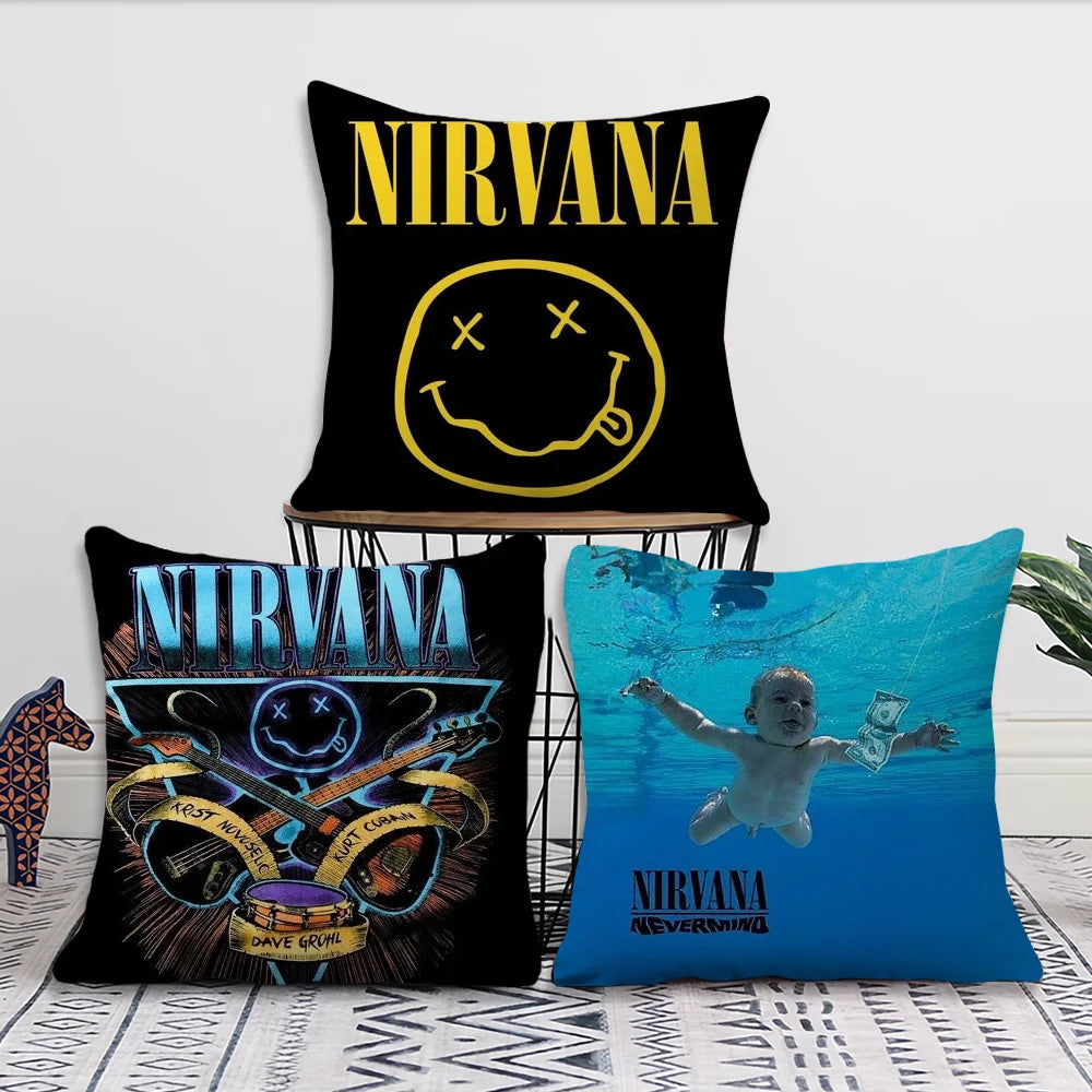 Nirvana pillow cover