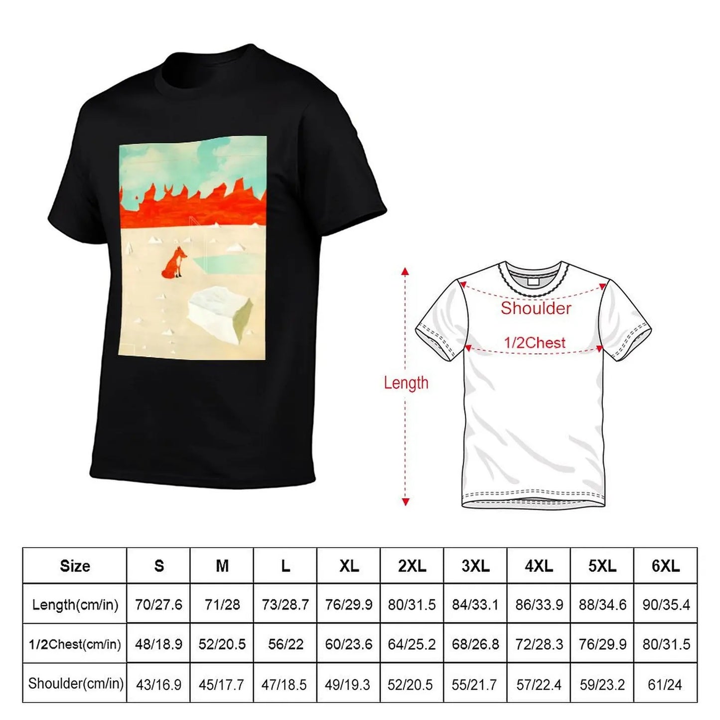 Emarosa : "Fox Artwork" (2010) graphic tee