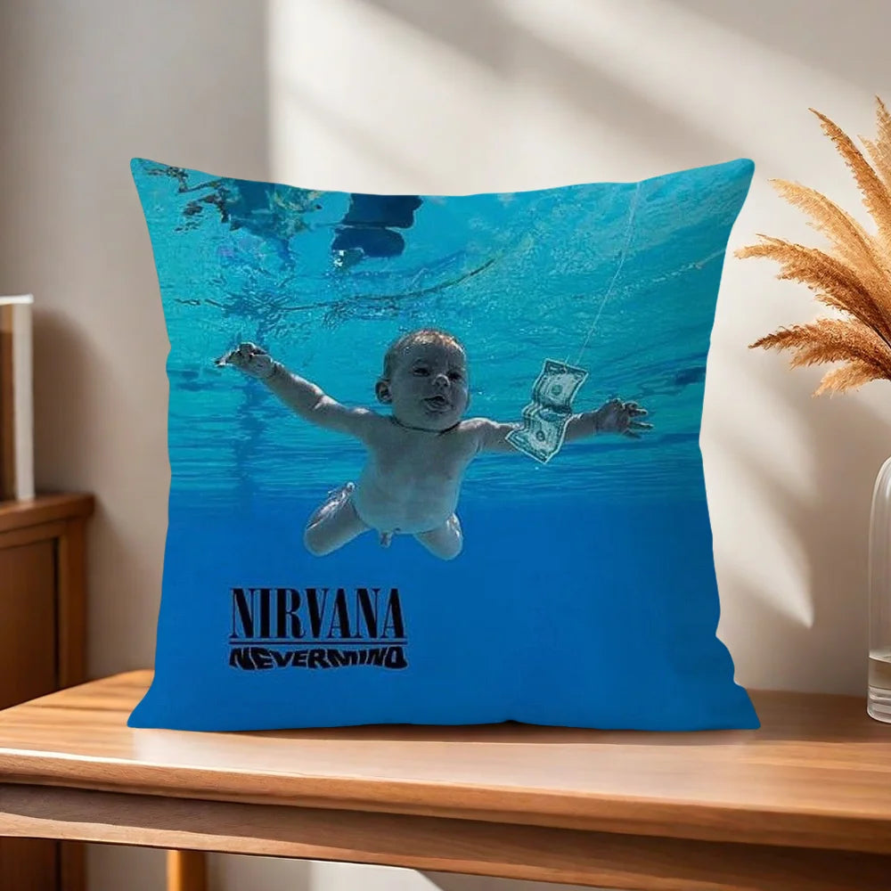 Nirvana pillow cover