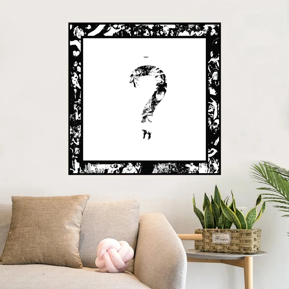 XXXTentacion : ? Music Album Cover Canvas Art ( No Frame )